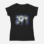 Starry Extraterrestrial-womens v-neck tee-zascanauta