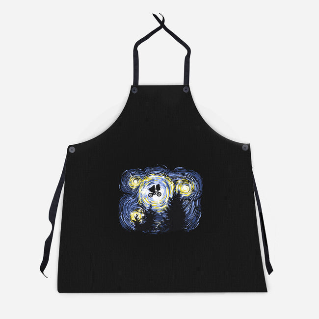 Starry Extraterrestrial-unisex kitchen apron-zascanauta