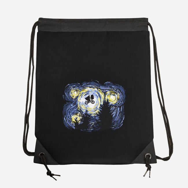 Starry Extraterrestrial-none drawstring bag-zascanauta