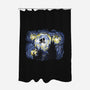 Starry Extraterrestrial-none polyester shower curtain-zascanauta