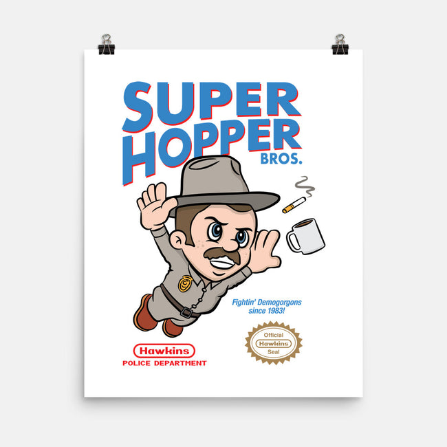 Super Hopper Bros-none matte poster-hbdesign