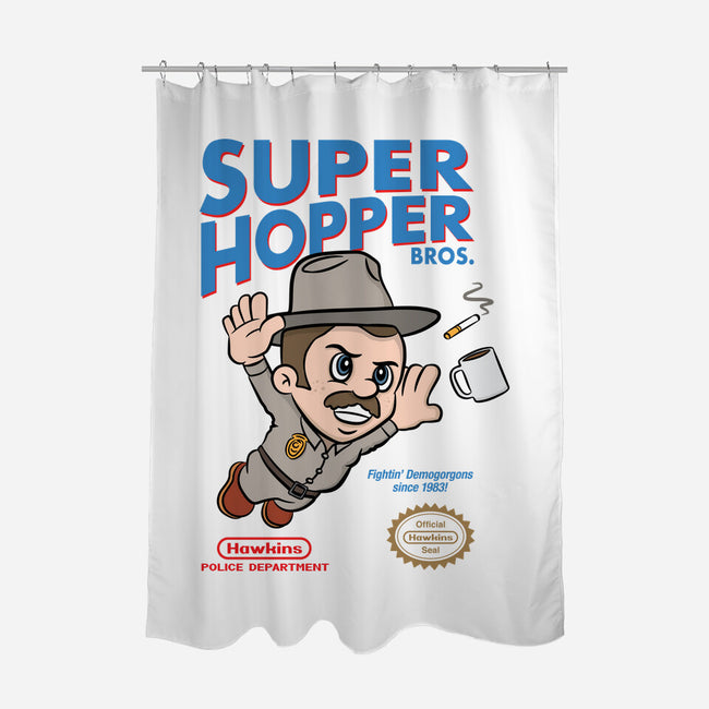 Super Hopper Bros-none polyester shower curtain-hbdesign