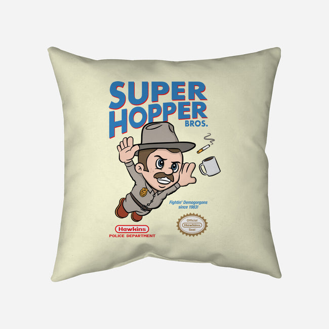 Super Hopper Bros-none removable cover throw pillow-hbdesign