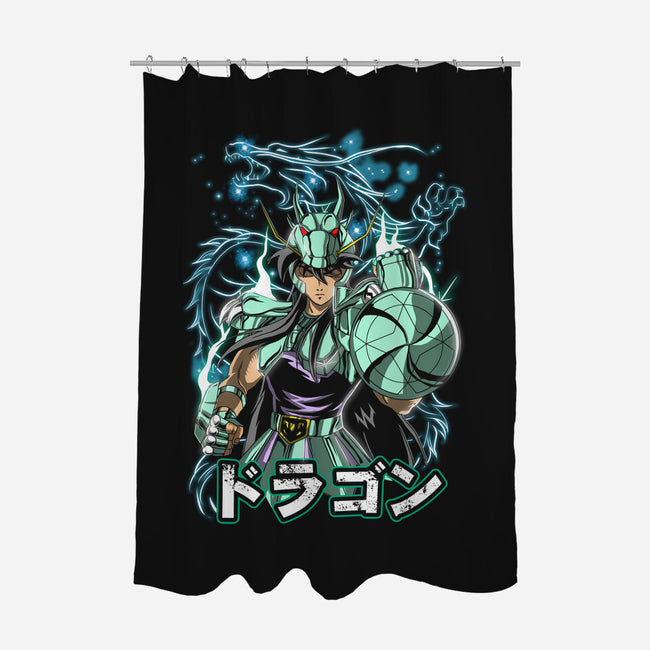 Wrath Of The Dragon-none polyester shower curtain-Diego Oliver