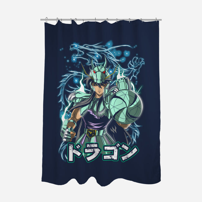 Wrath Of The Dragon-none polyester shower curtain-Diego Oliver