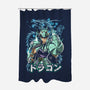 Wrath Of The Dragon-none polyester shower curtain-Diego Oliver