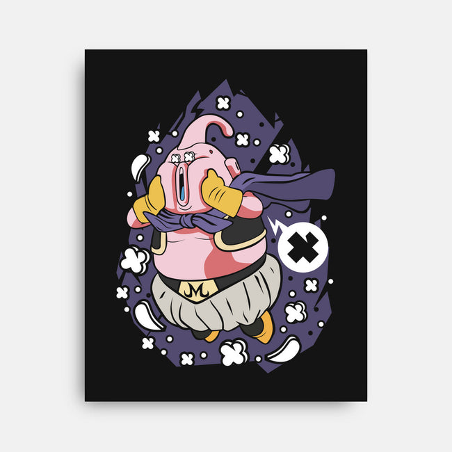 Majin Boo Cartoon-none stretched canvas-ElMattew