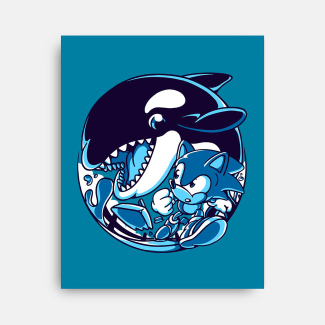 Orca Attack-none stretched canvas-estudiofitas