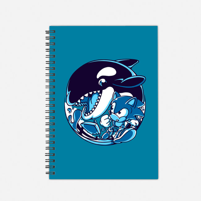 Orca Attack-none dot grid notebook-estudiofitas