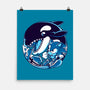 Orca Attack-none matte poster-estudiofitas