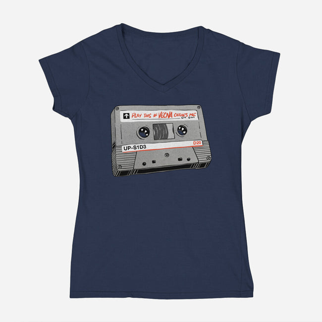 Play This-womens v-neck tee-zawitees