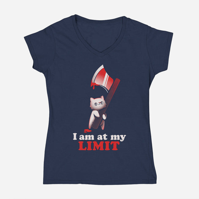 At My Limit-womens v-neck tee-eduely