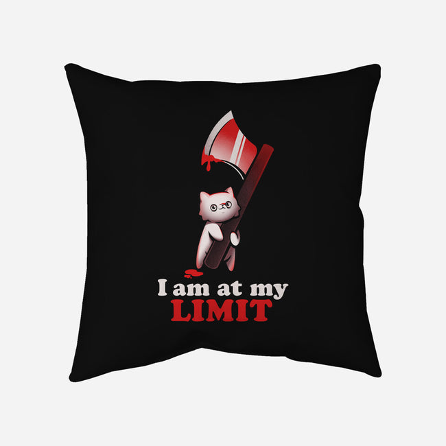 At My Limit-none removable cover w insert throw pillow-eduely