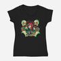 Pumpkin Hill-womens v-neck tee-Gazo1a