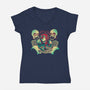 Pumpkin Hill-womens v-neck tee-Gazo1a