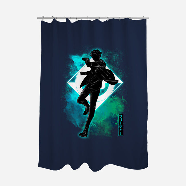 Cosmic Male Spy-none polyester shower curtain-fanfreak1