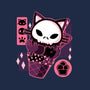 Skull Kitty Cream-none dot grid notebook-xMorfina