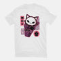 Skull Kitty Cream-womens basic tee-xMorfina