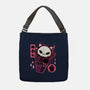 Skull Kitty Cream-none adjustable tote bag-xMorfina