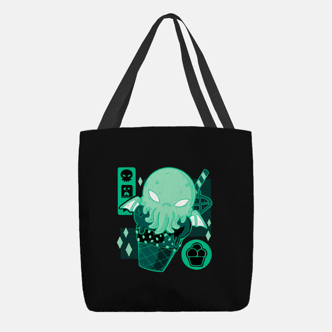 Cthulhu Cream-none basic tote bag-xMorfina