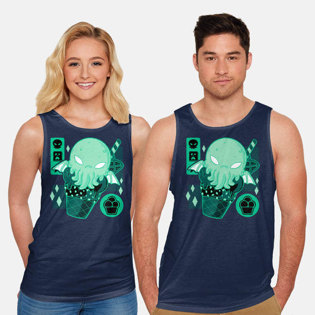 Cthulhu Cream-unisex basic tank-xMorfina
