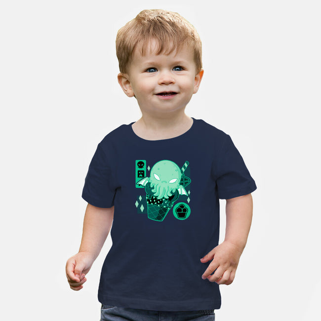 Cthulhu Cream-baby basic tee-xMorfina