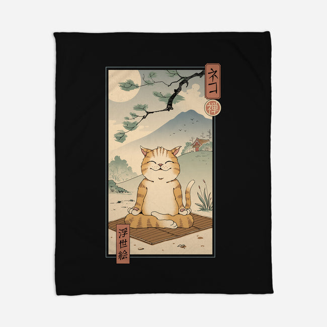 Zen Neko-none fleece blanket-vp021