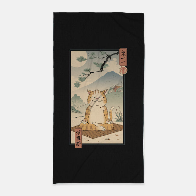 Zen Neko-none beach towel-vp021