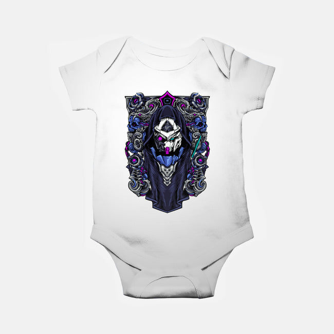 Exia Battle Damage-baby basic onesie-spoilerinc