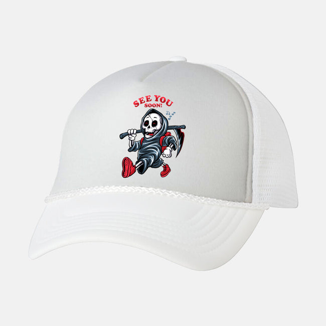 Death Will See You Soon-unisex trucker hat-spoilerinc