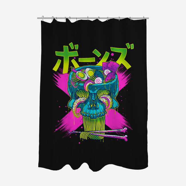 Ramen Acid Bones-none polyester shower curtain-Getsousa!