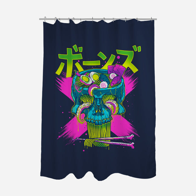 Ramen Acid Bones-none polyester shower curtain-Getsousa!