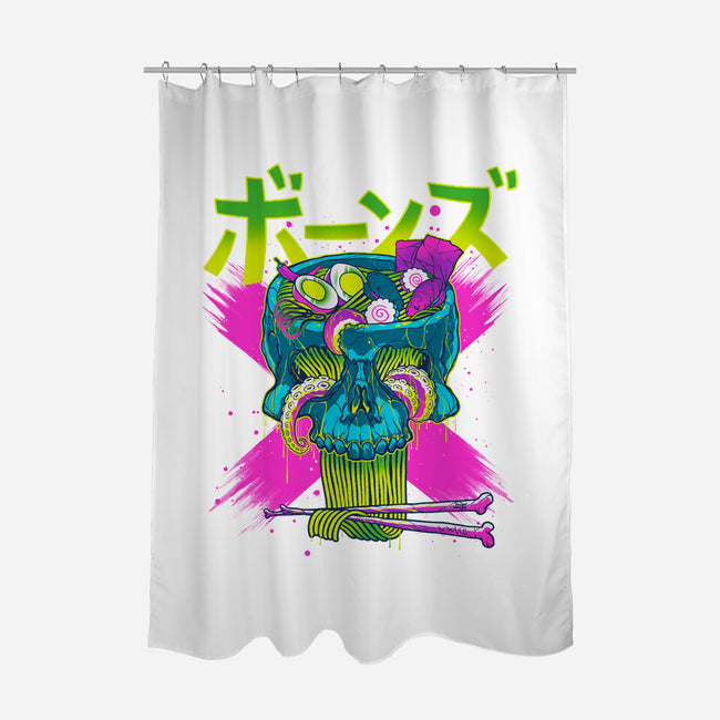 Ramen Acid Bones-none polyester shower curtain-Getsousa!
