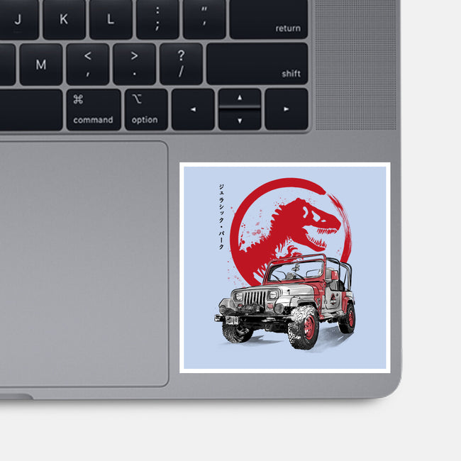 Wrangler YJ Sahara Sumi-E-none glossy sticker-DrMonekers
