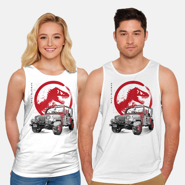 Wrangler YJ Sahara Sumi-E-unisex basic tank-DrMonekers
