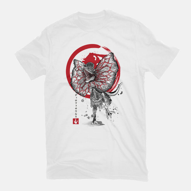 Dilophosaurus Sumi-E-youth basic tee-DrMonekers