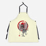 Dilophosaurus Sumi-E-unisex kitchen apron-DrMonekers