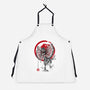 Dilophosaurus Sumi-E-unisex kitchen apron-DrMonekers