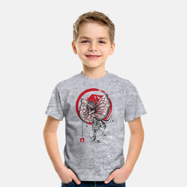 Dilophosaurus Sumi-E-youth basic tee-DrMonekers