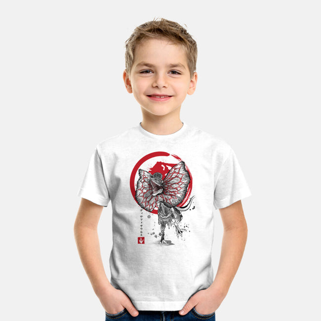 Dilophosaurus Sumi-E-youth basic tee-DrMonekers