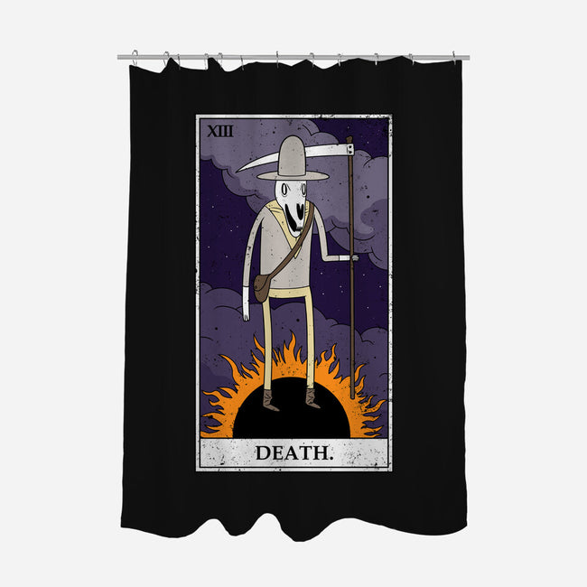 Death Tarot-none polyester shower curtain-drbutler