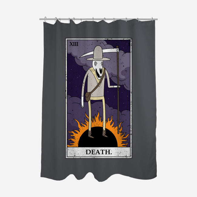 Death Tarot-none polyester shower curtain-drbutler
