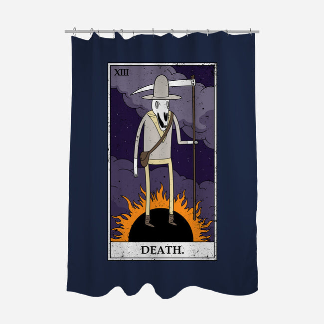 Death Tarot-none polyester shower curtain-drbutler