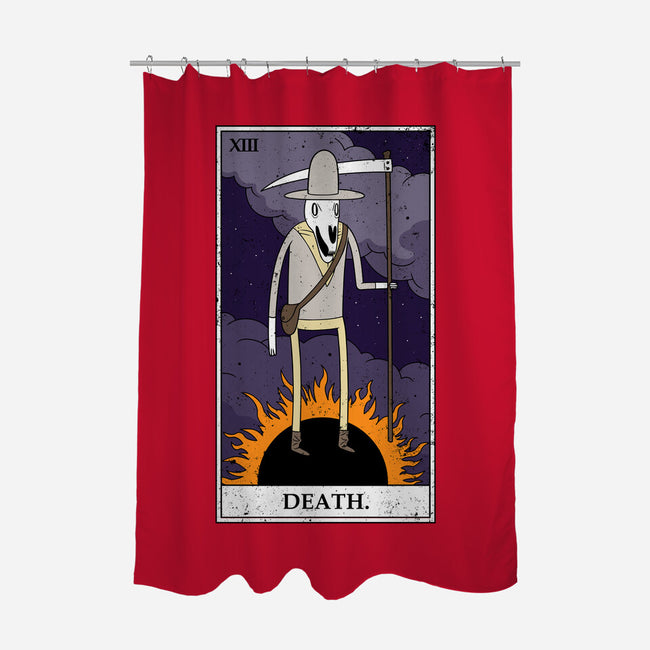 Death Tarot-none polyester shower curtain-drbutler
