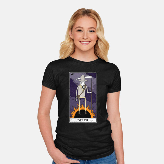 Death Tarot-womens fitted tee-drbutler