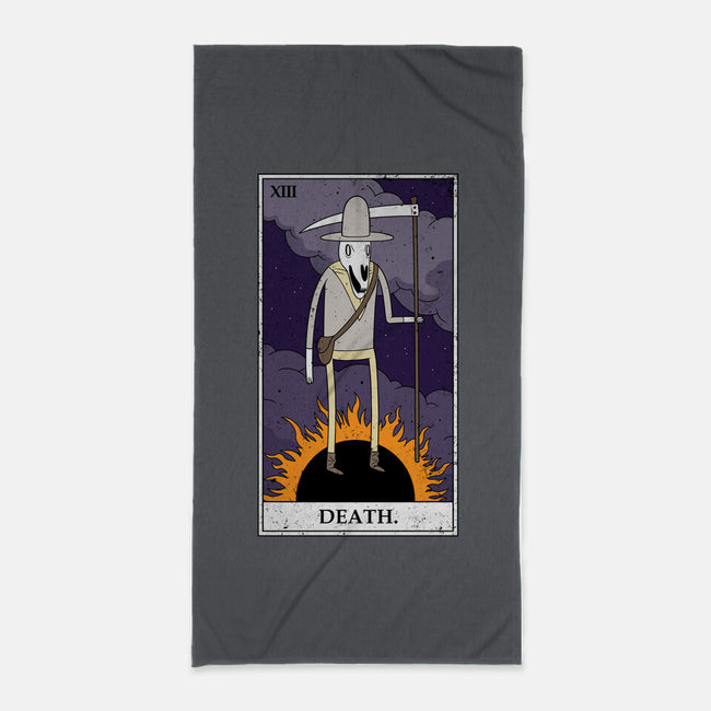 Death Tarot-none beach towel-drbutler