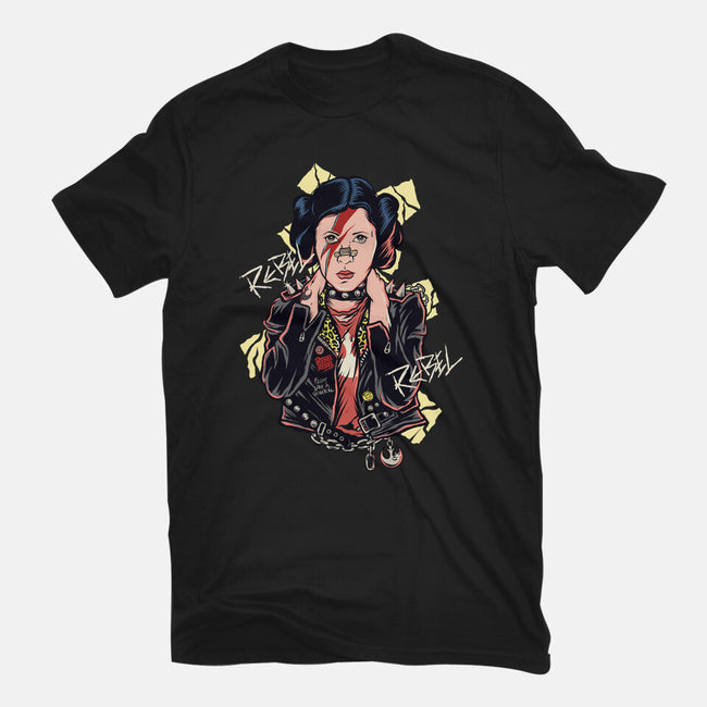 Rebel Star-womens basic tee-Green Devil