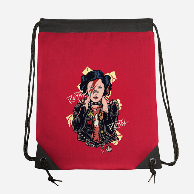 Rebel Star-none drawstring bag-Green Devil