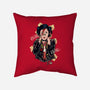 Rebel Star-none removable cover w insert throw pillow-Green Devil