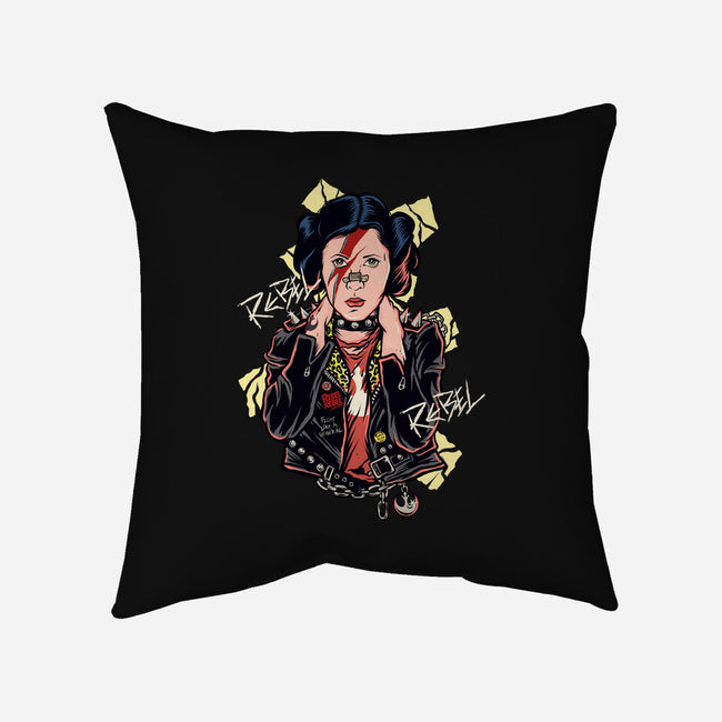 Rebel Star-none removable cover throw pillow-Green Devil